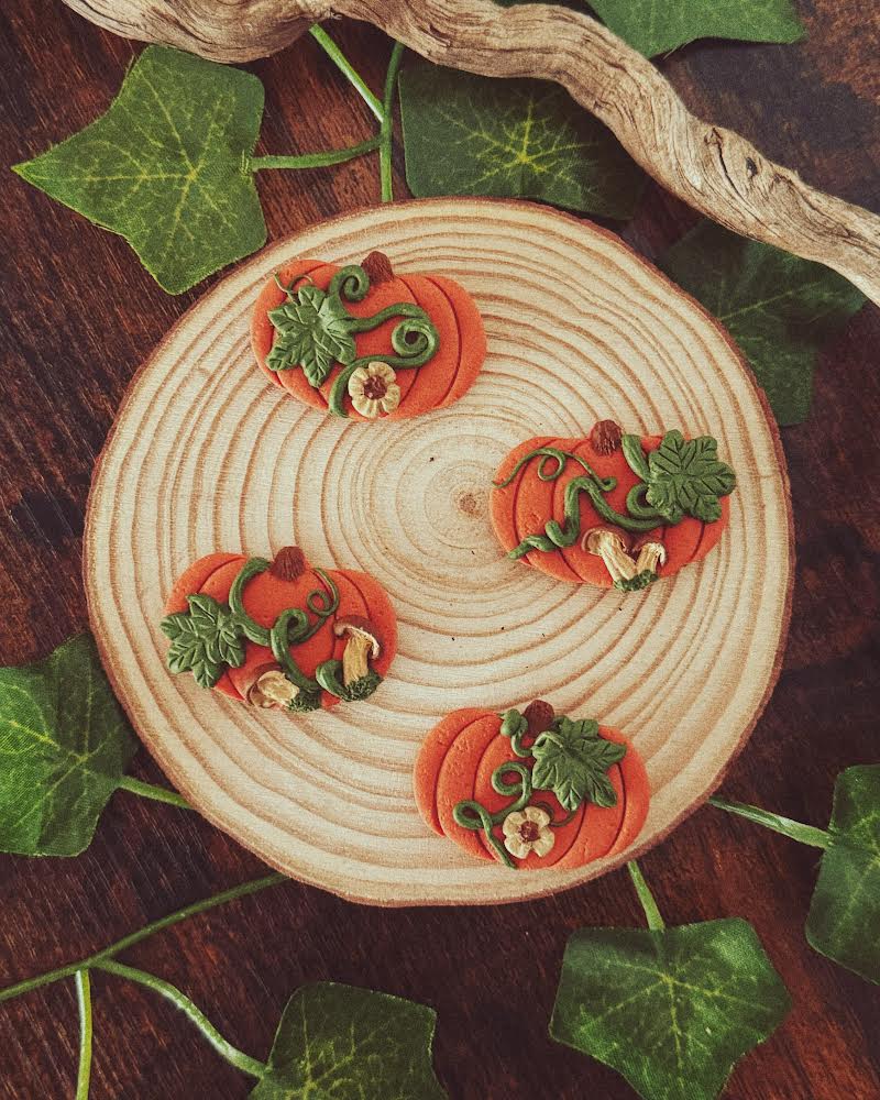 Imanes de Arcilla Polimérica - Pumpkin - Imanes de nevera - Hechos mano