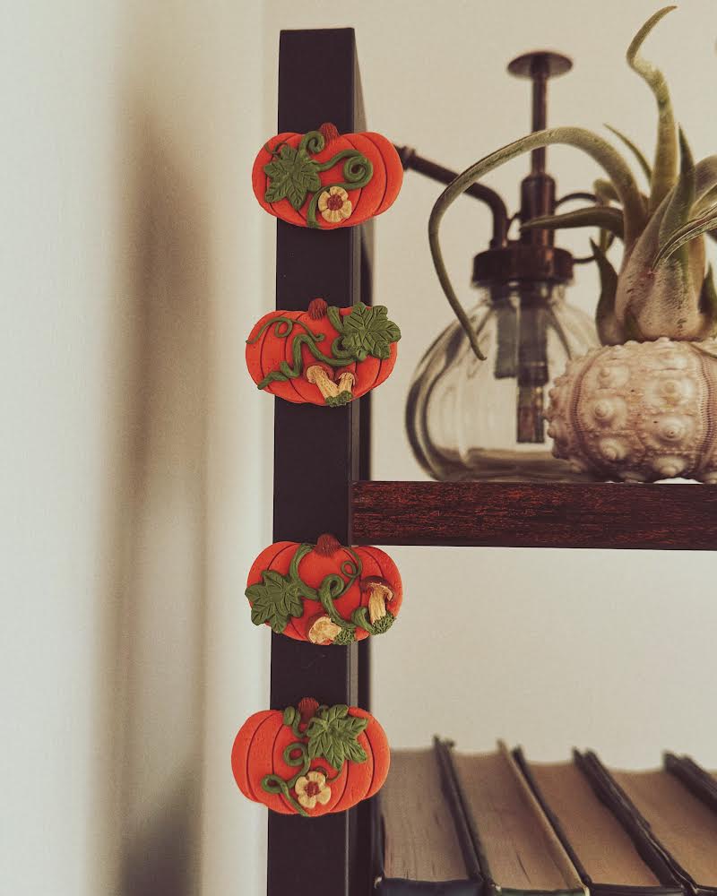 Imanes de Arcilla Polimérica - Pumpkin - Imanes de nevera - Hechos mano