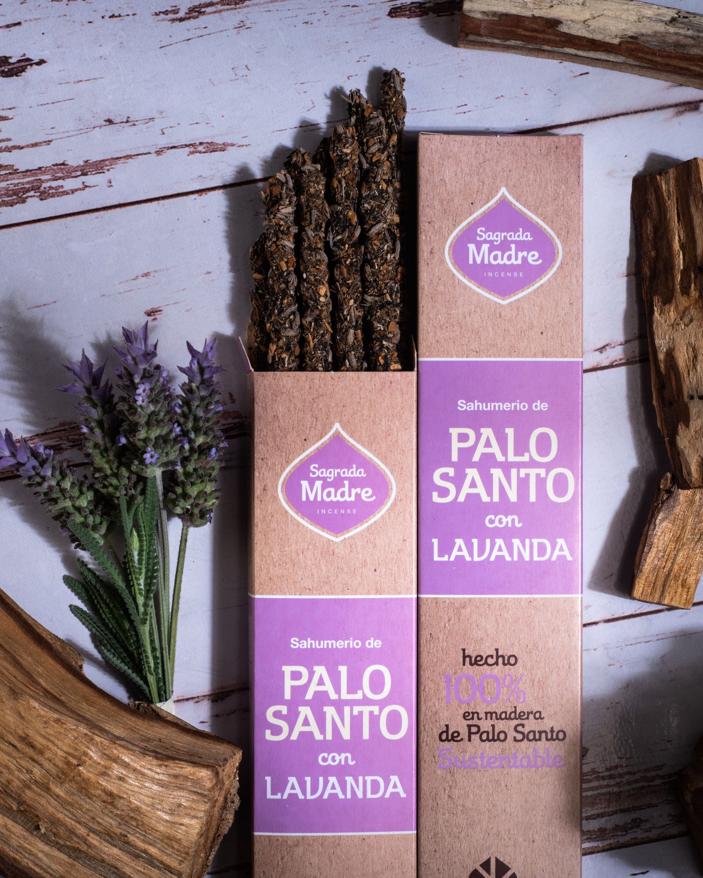 Incienso - Sahumerio de Palo Santo con Lavanda